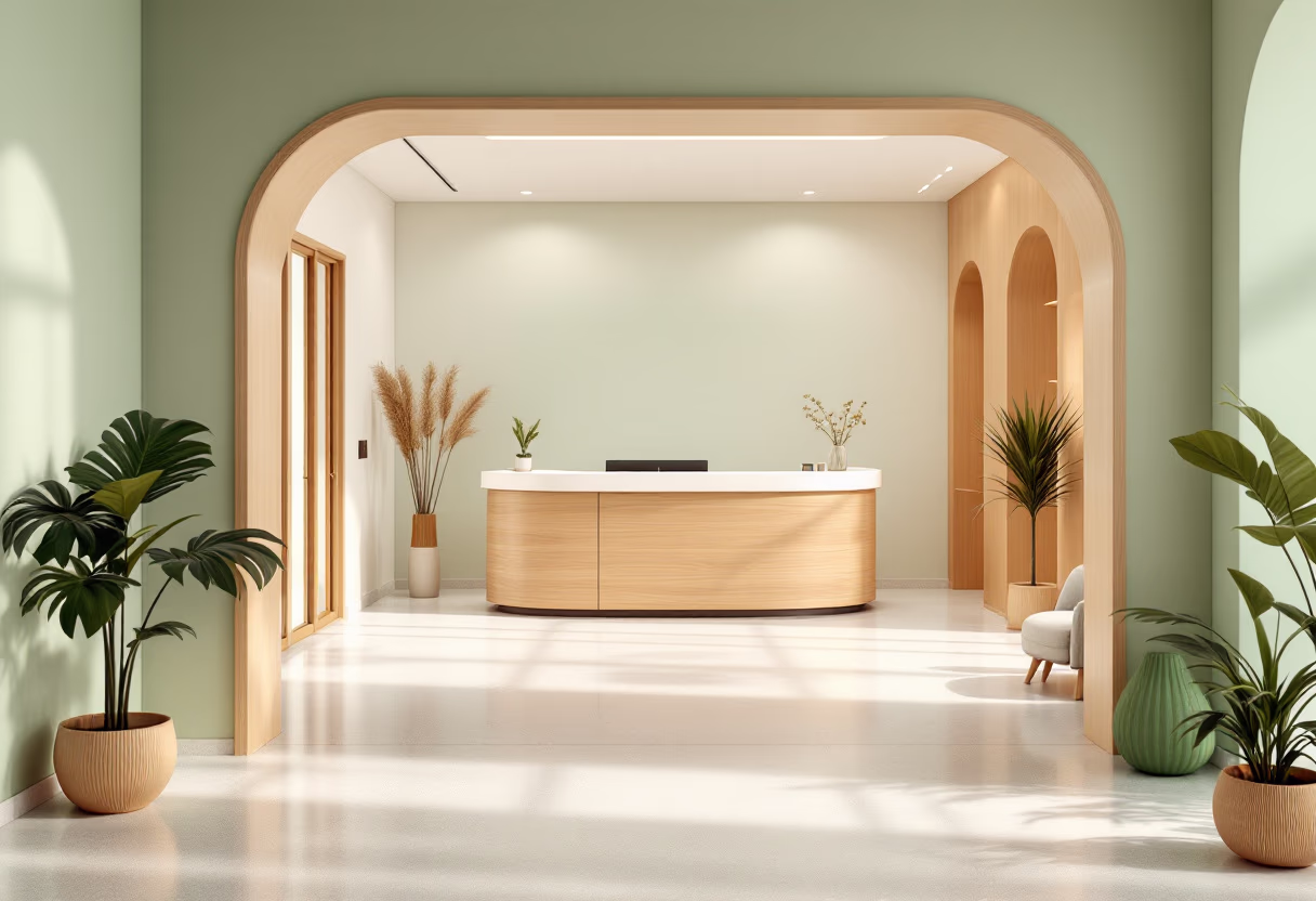 image of welcoming clinic entrance (for an acupuncturist)