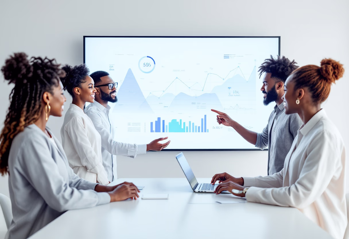 image of team discussion (for a hr tech)