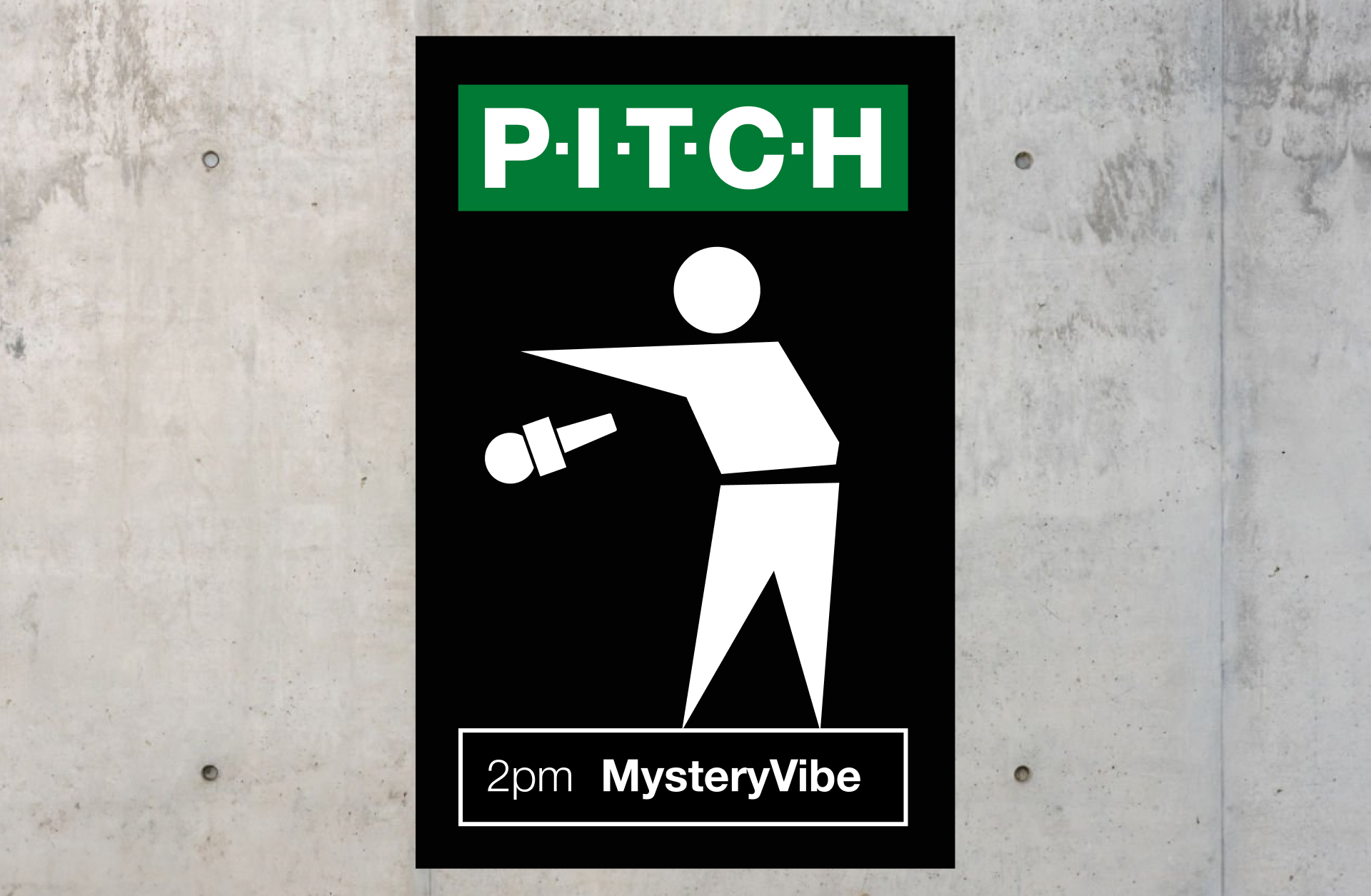 brand identity design for PITCH campaign.