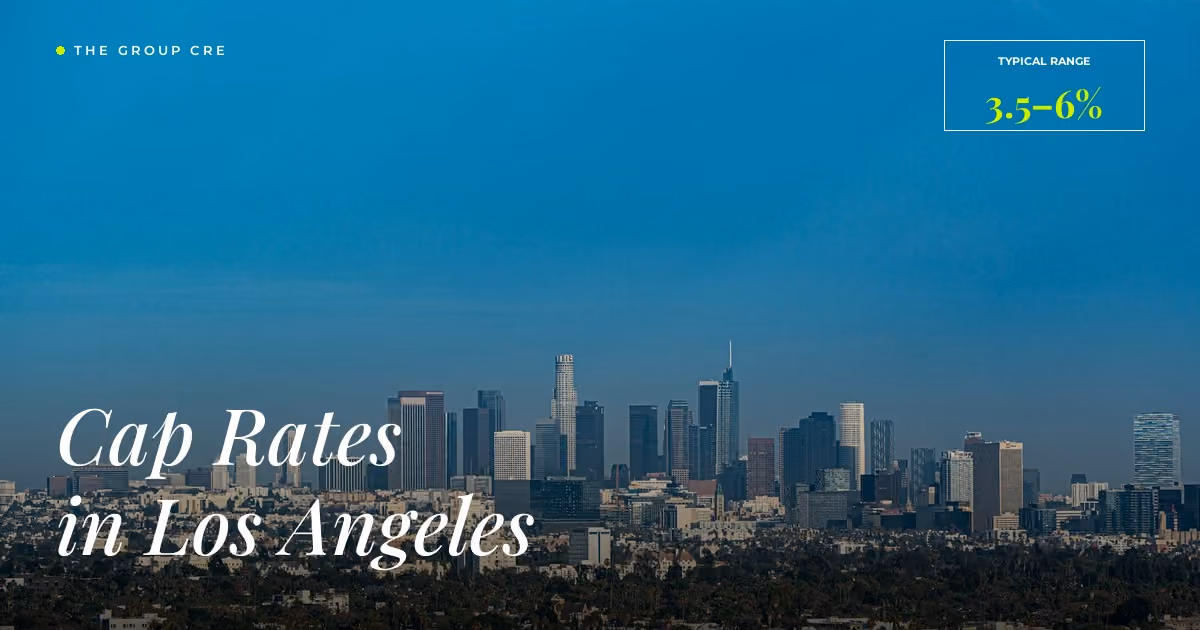 Downtown Los Angeles skyline representing multifamily cap rate market