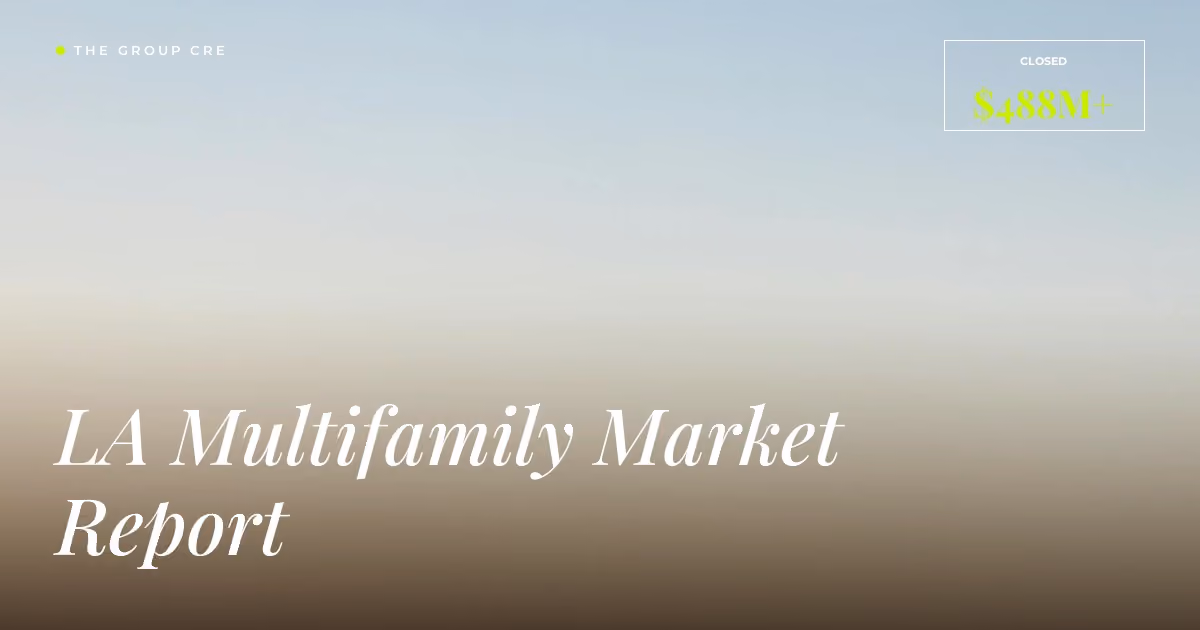 Los Angeles sunset skyline representing LA multifamily market performance