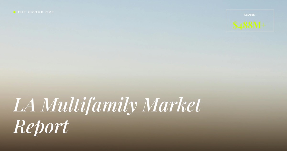 Los Angeles sunset skyline representing LA multifamily market performance