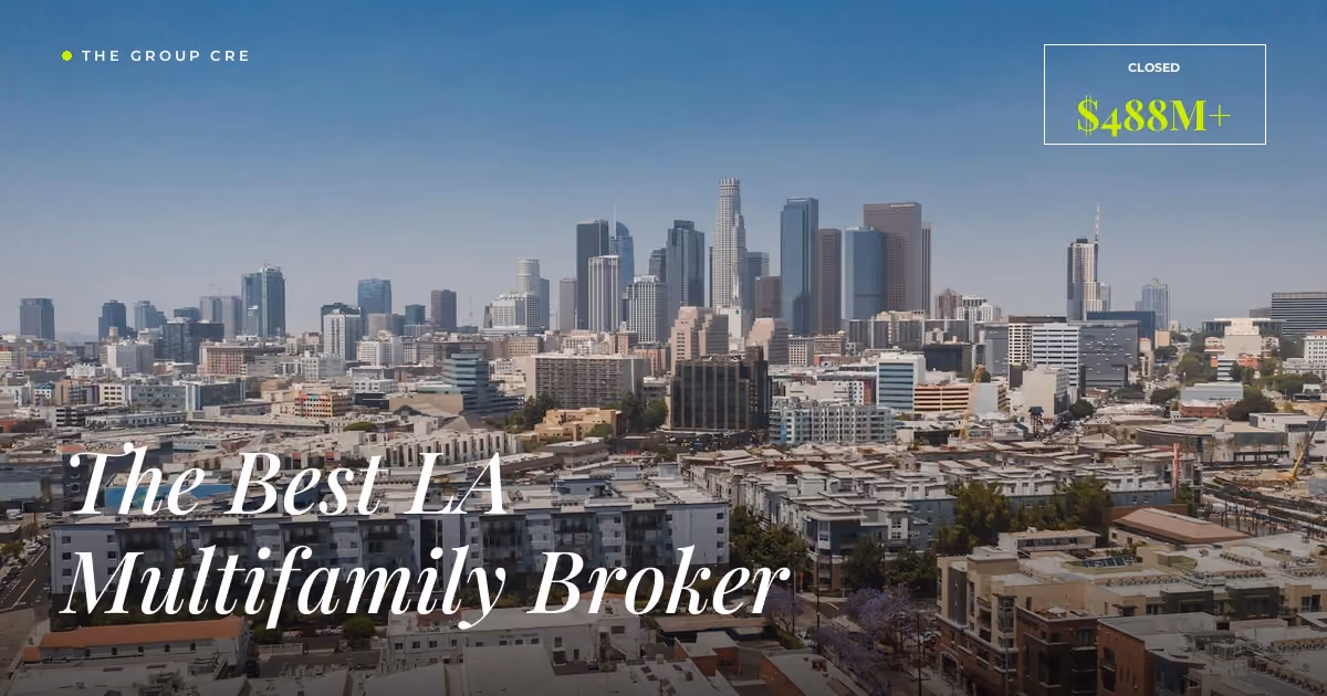Los Angeles apartment buildings representing The Group CRE broker track record