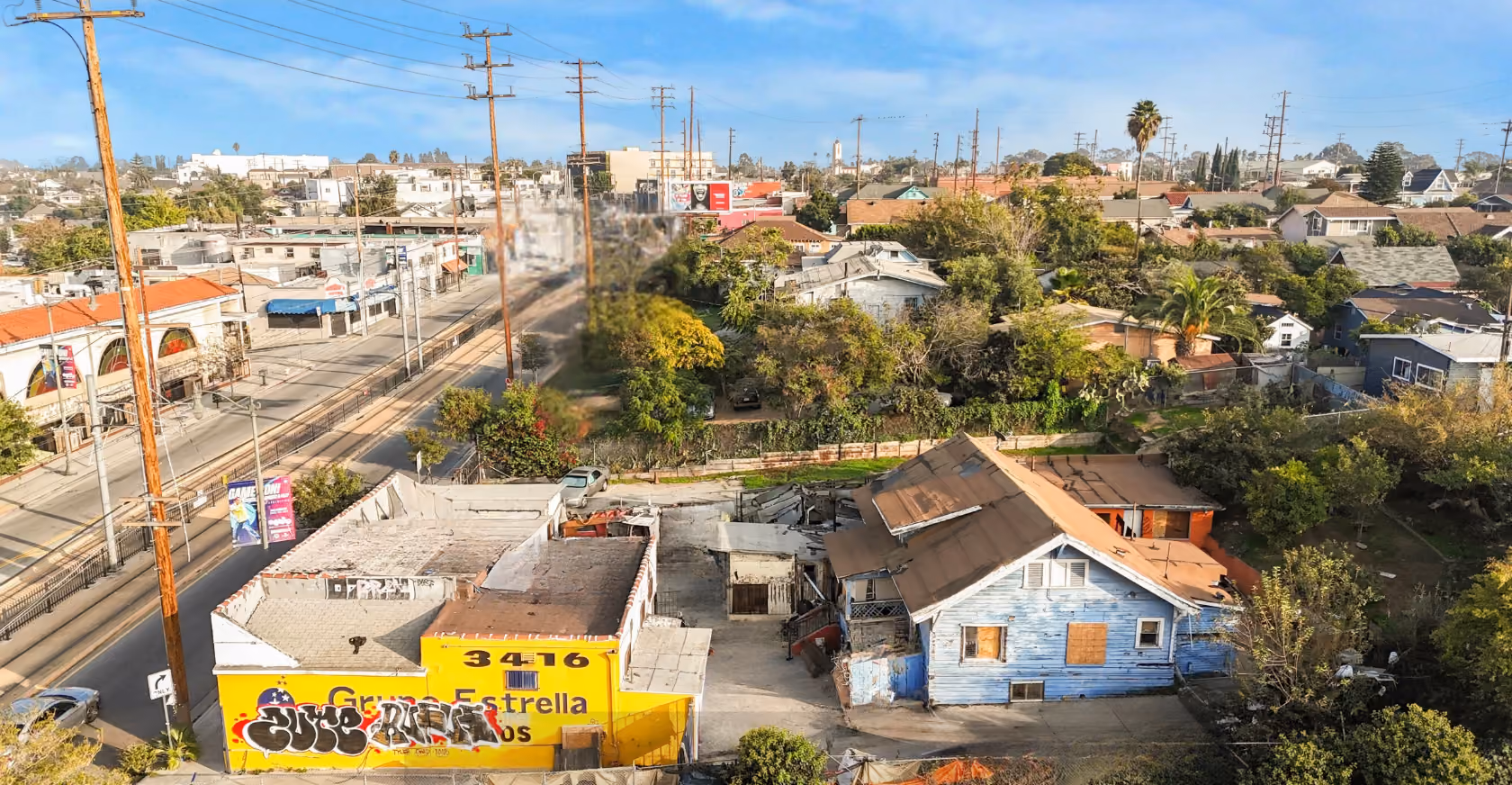 Development land parcel at 3416 E 1st St, Los Angeles, CA 90063