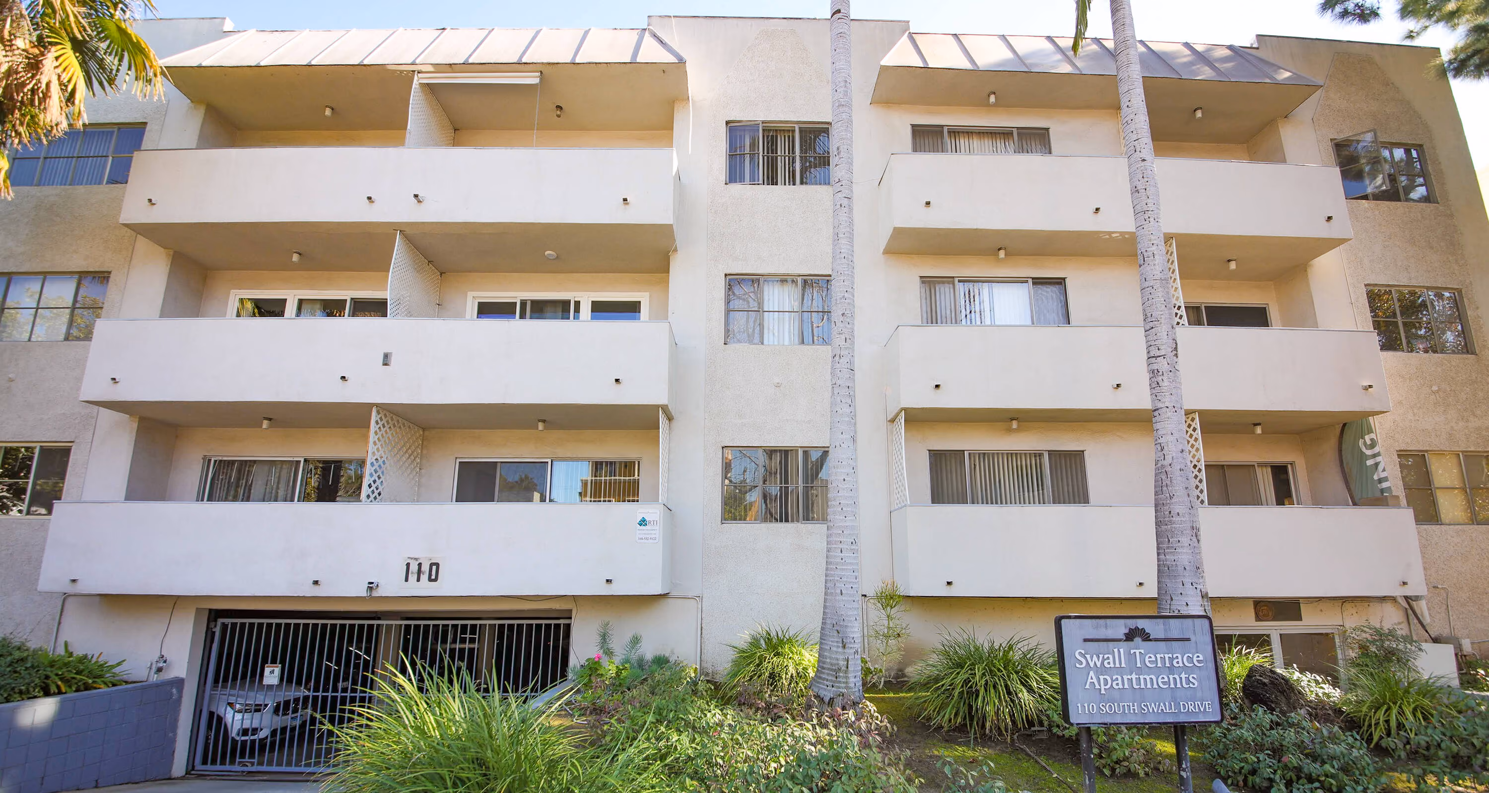 21-unit multifamily apartment building at 110 S Swall Dr, Los Angeles, CA