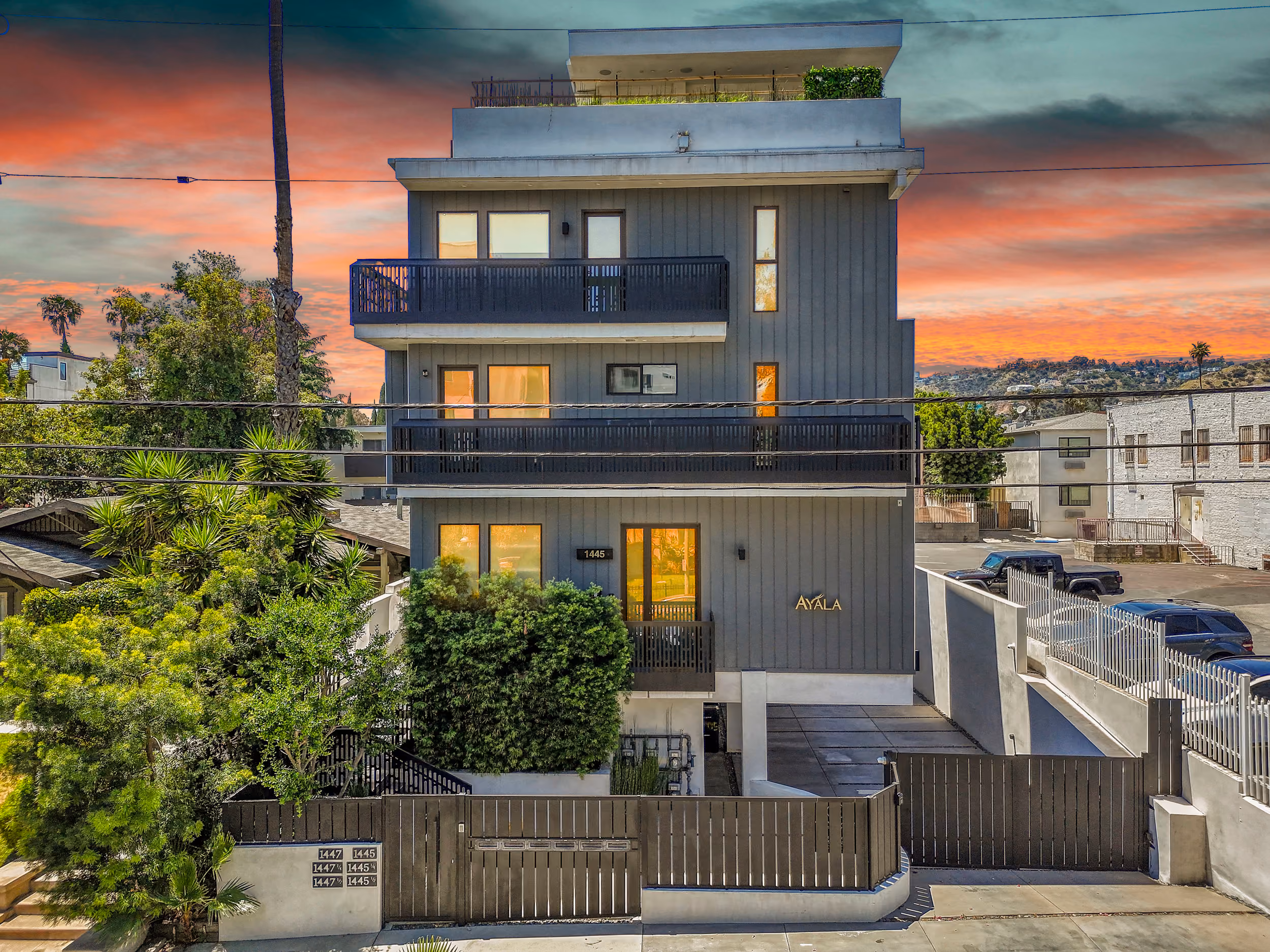 3-unit multifamily property at 1445 1/4 - 1447 N Martel Ave, Los Angeles, CA 90046