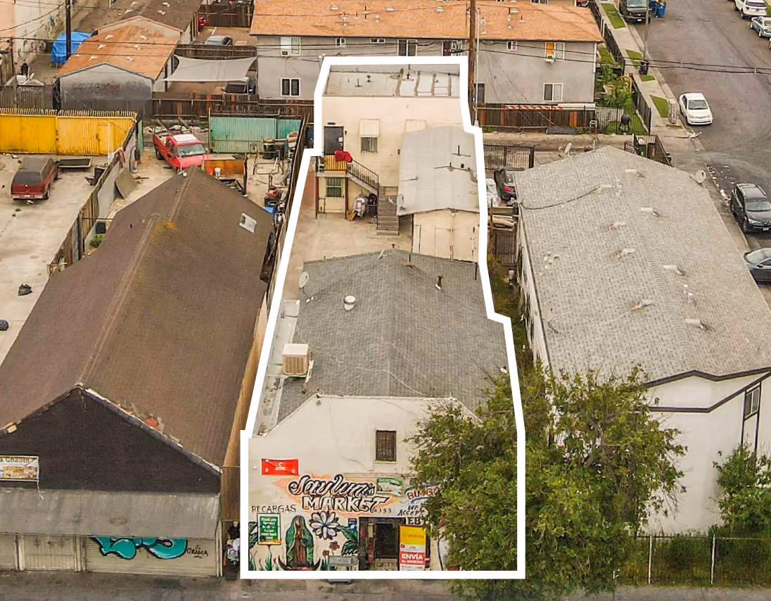 6-unit multifamily apartment building at 4355 Avalon Blvd, Los Angeles, CA, 90011