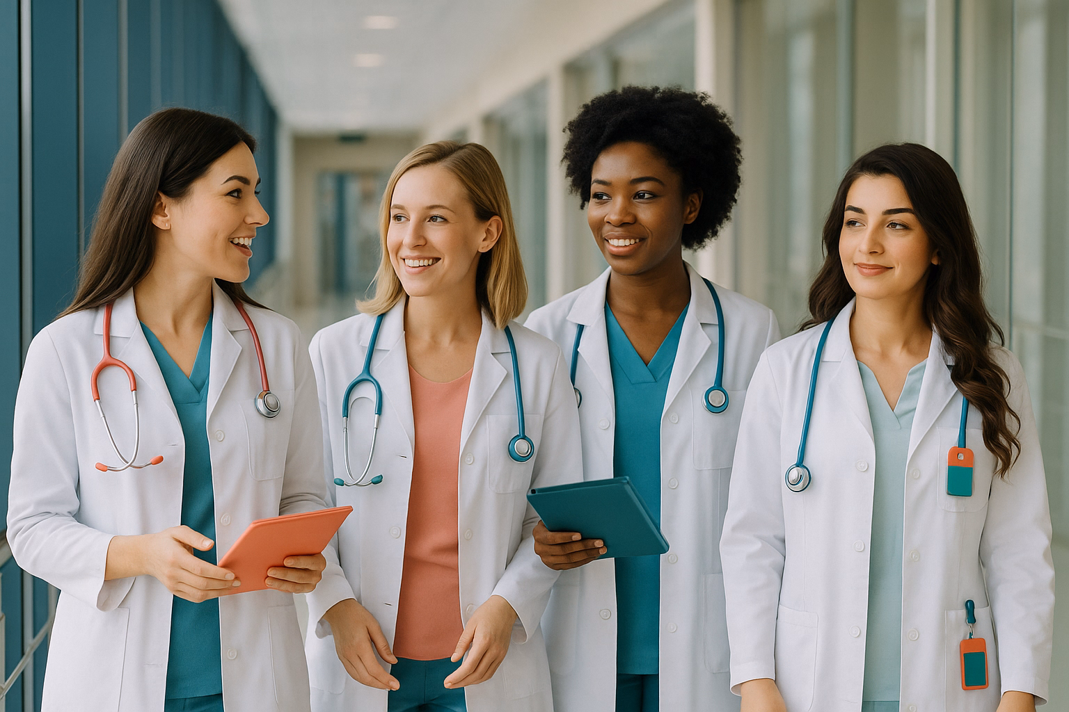 Group of women doctors