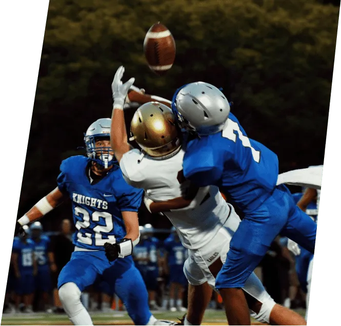 Photo of an American football game.