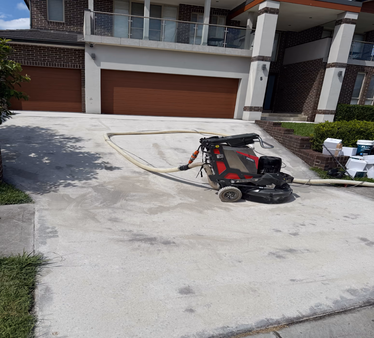 Stamped concrete grinding and removal