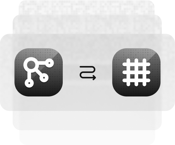 Icon of Wire with arrow pointing to an icon of a Frame.