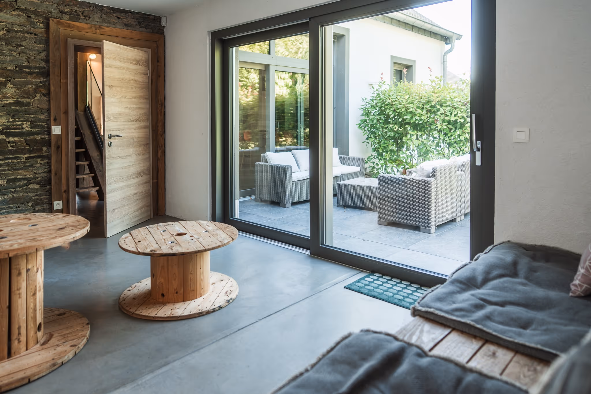 Interieur van bioscoopruimte