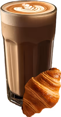 Croissant & Latte