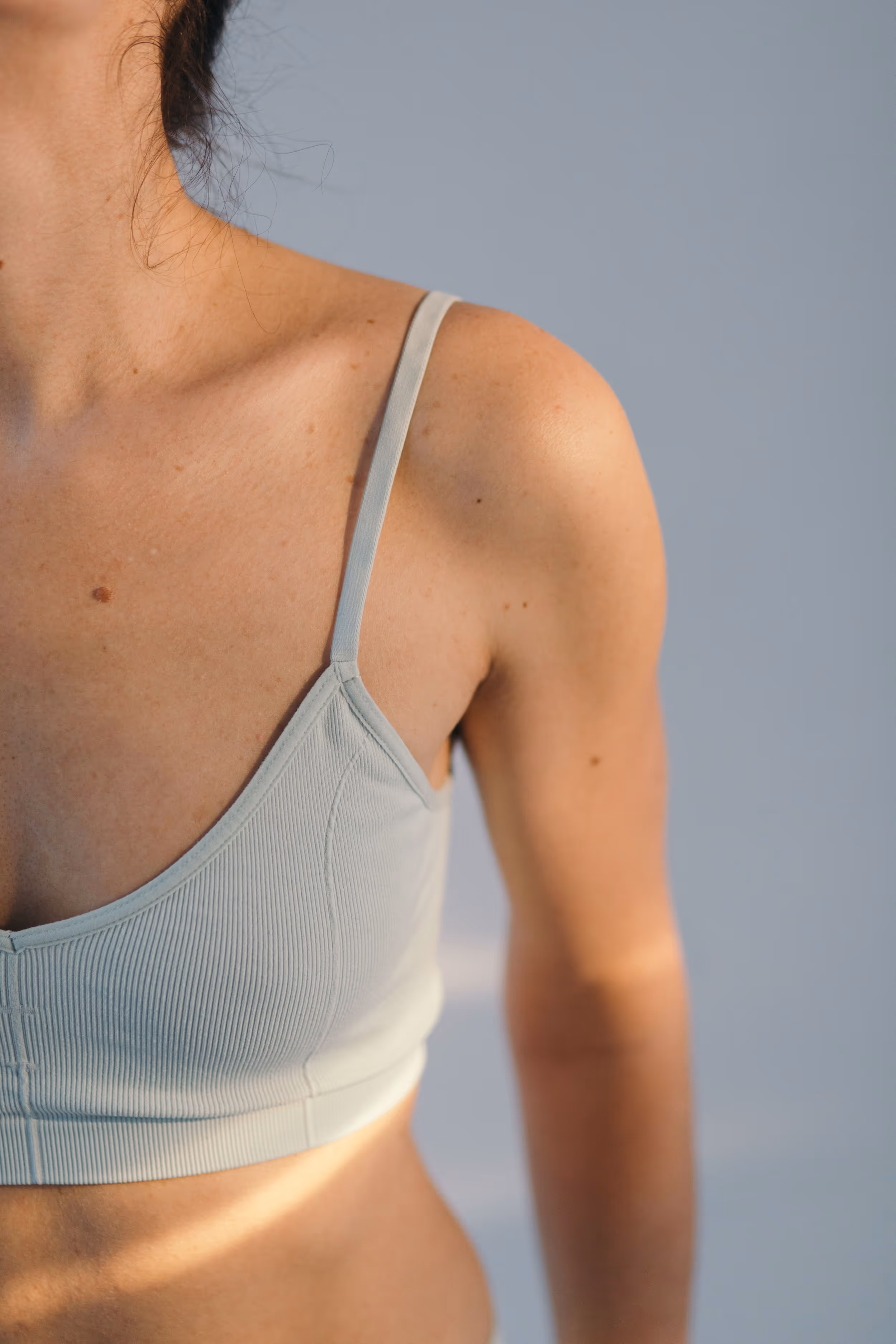 Woman's shoulder in natural lighting