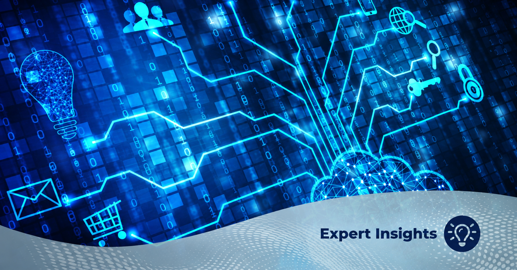 Abstract digital network representing voice communication security infrastructure