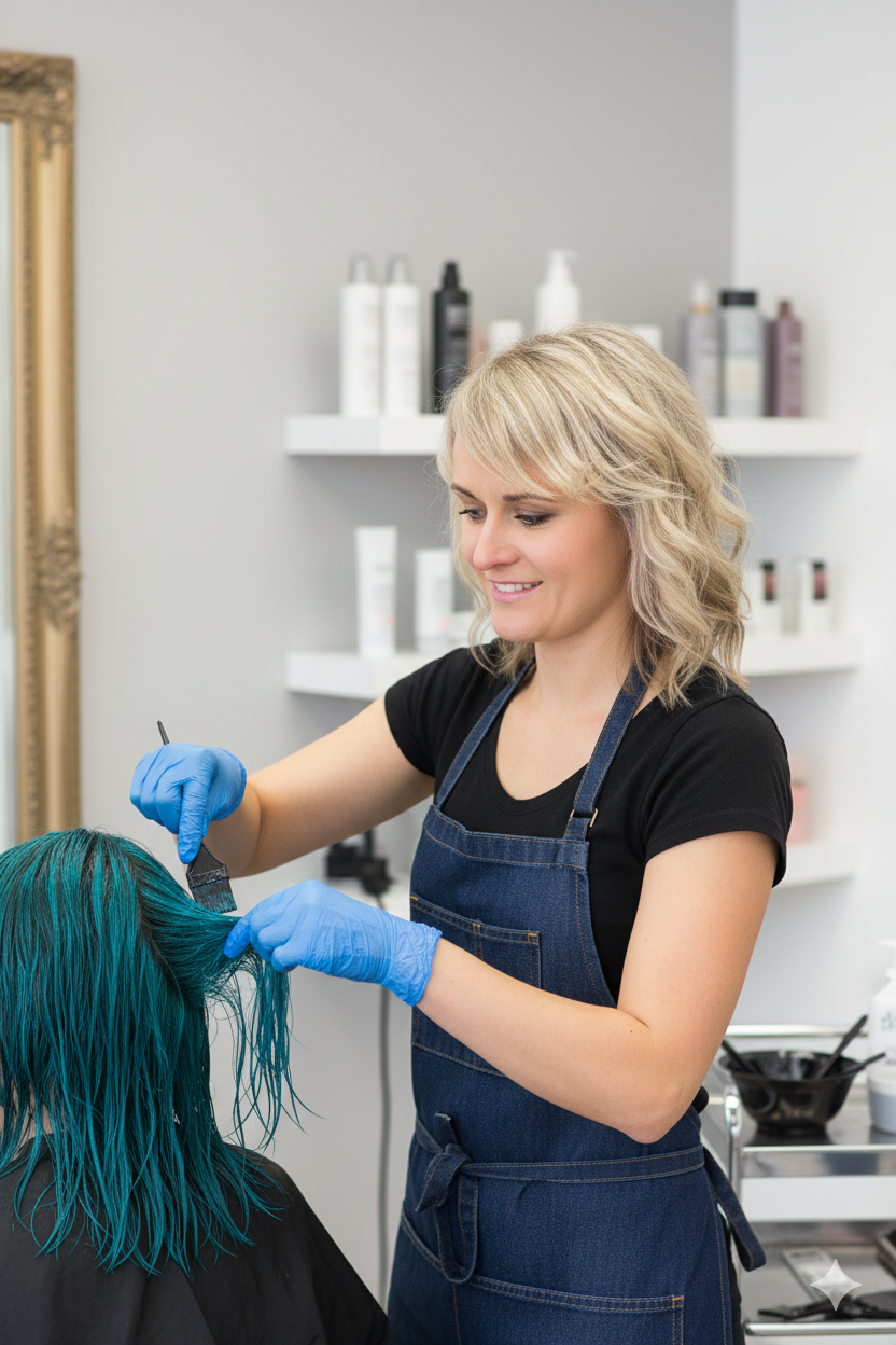 image showcasing a hairstyling tip