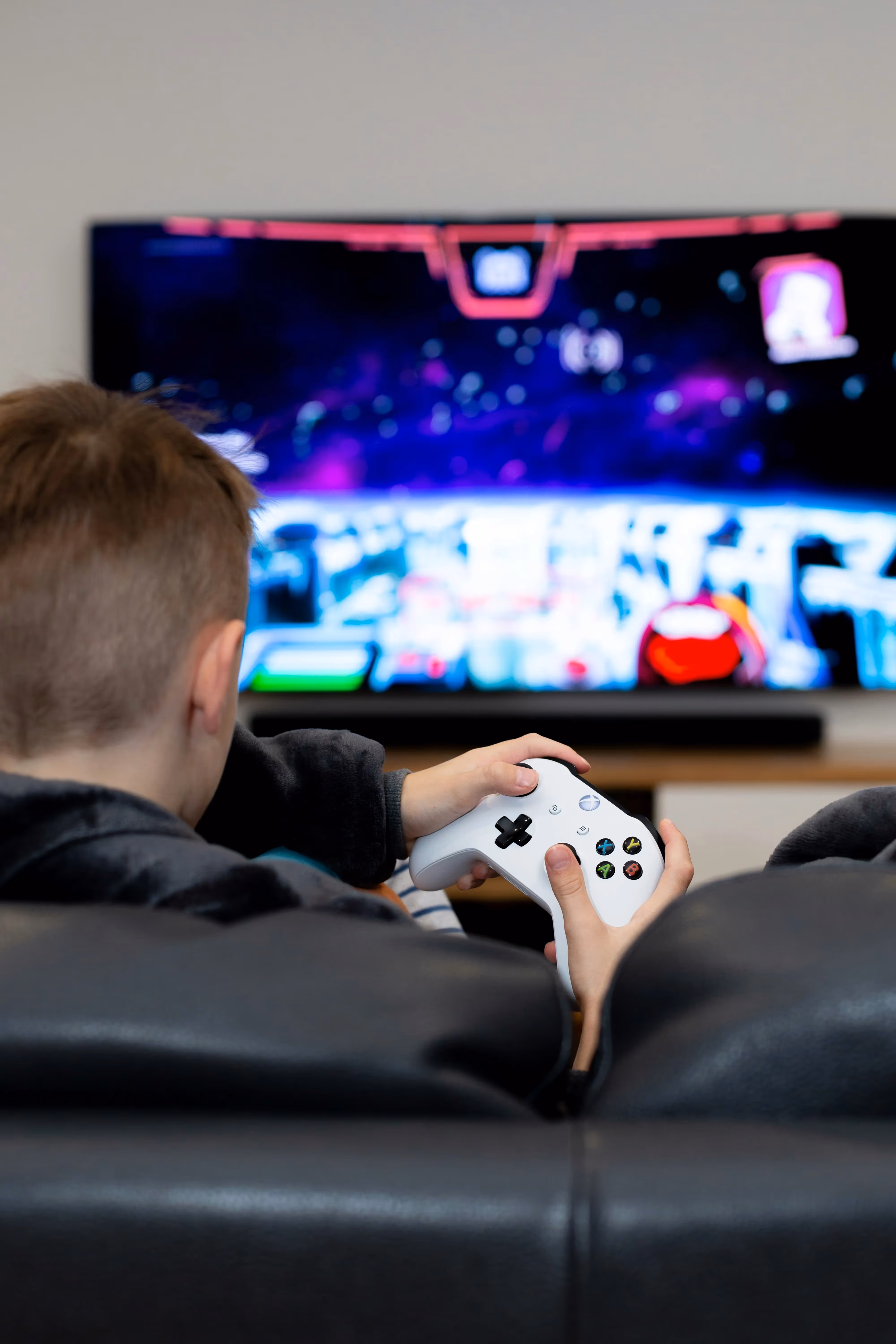 Young Person playing video games