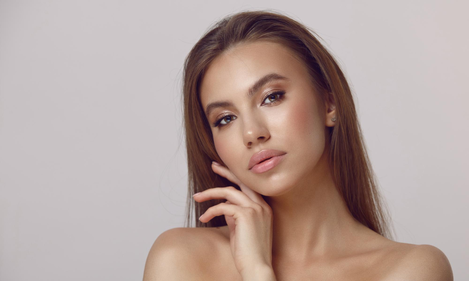 A bust shot of a woman.