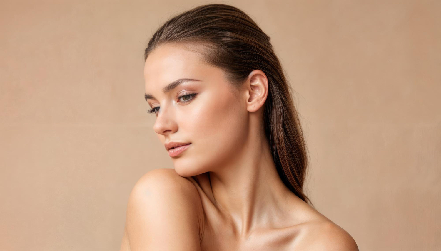 A woman leaning on her shoulder.