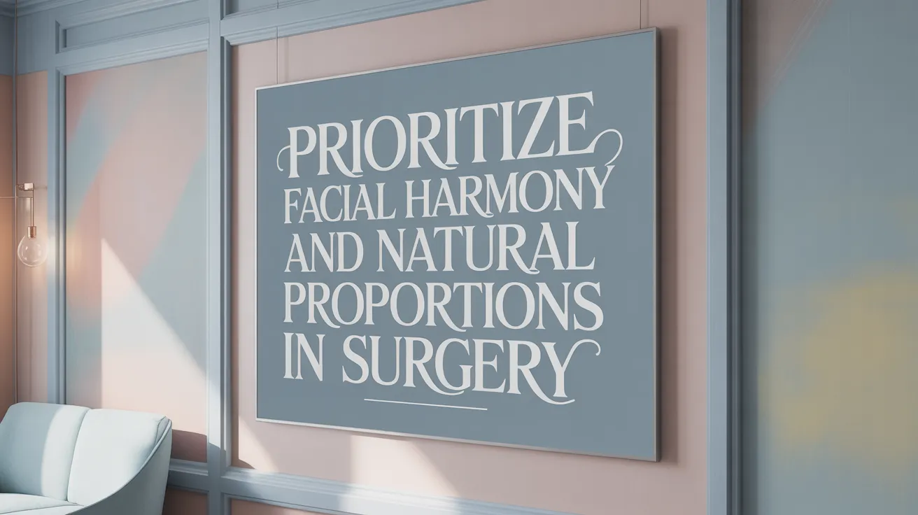 Prioritize Facial Harmony and Natural Proportions in Surgery