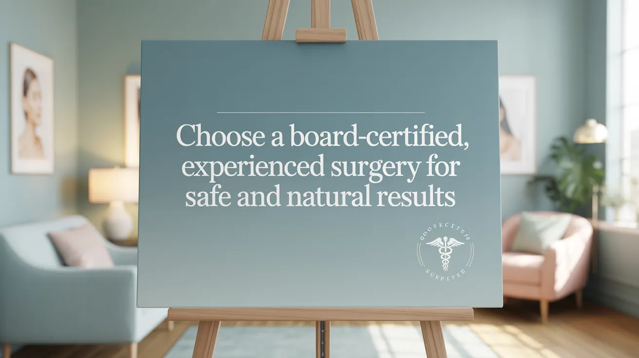 Choose a Board-Certified, Experienced Surgeon for Safe and Natural Results