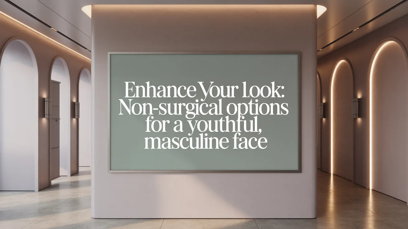 Enhance Your Look: Non-Surgical Options for a Youthful, Masculine Face
