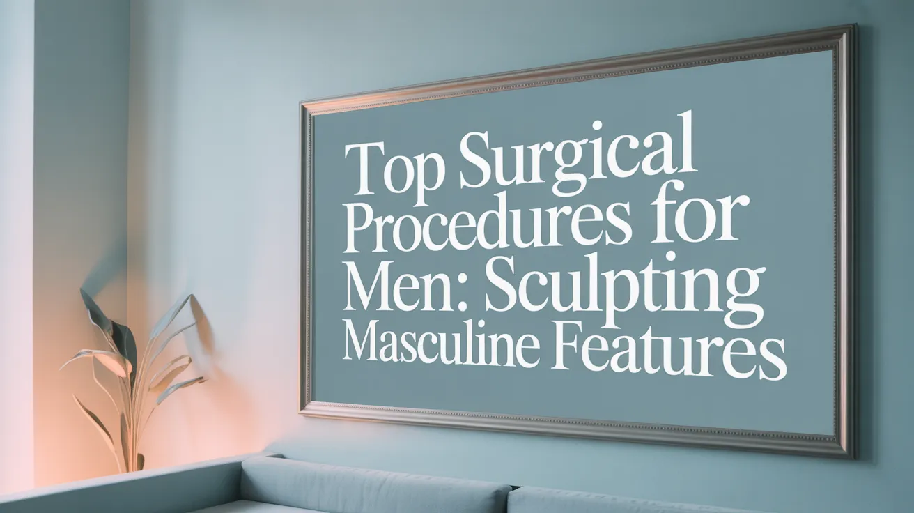 Top Surgical Procedures for Men: Sculpting Masculine Features