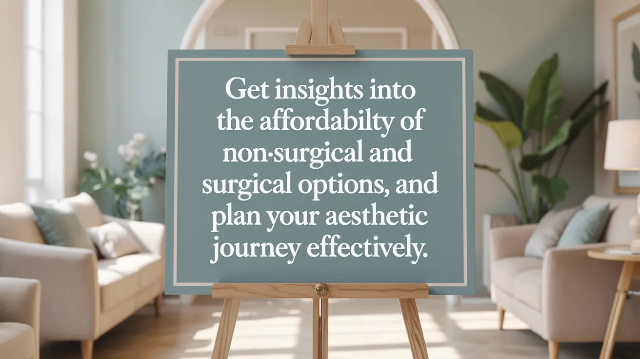 Get insights into the affordability of non-surgical and surgical options, and plan your aesthetic journey effectively.
