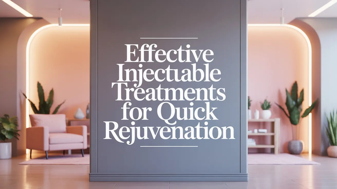 Effective Injectable Treatments for Quick Rejuvenation