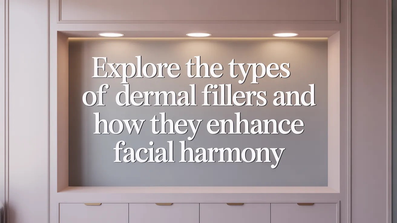 Explore the Types of Dermal Fillers and How They Enhance Facial Harmony