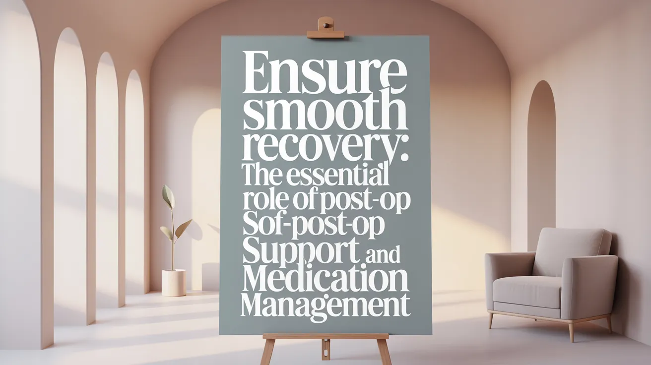 Ensure Smooth Recovery: The Essential Role of Post-Op Support and Medication Management