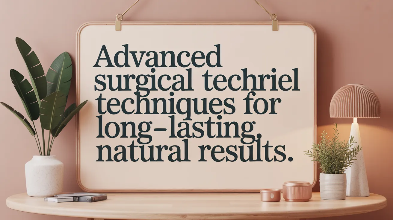 Advanced Surgical Techniques for Long-Lasting, Natural Results