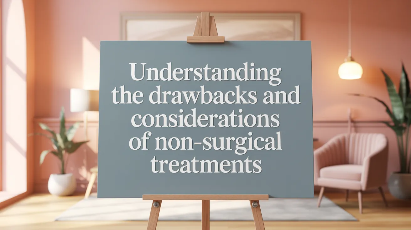 Understanding the Drawbacks and Considerations of Non-Surgical Treatments
