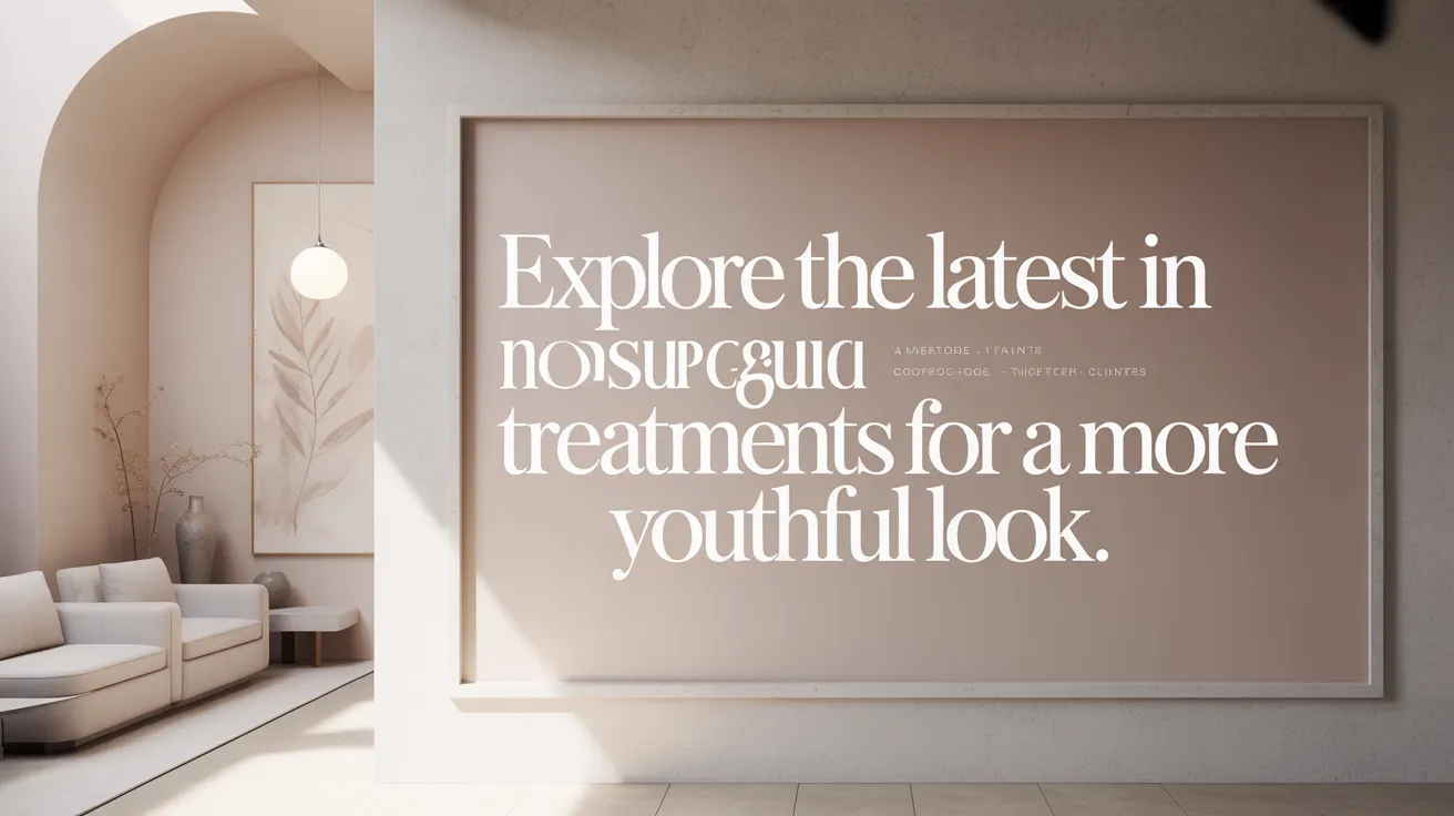 Explore the latest in non-surgical treatments for a more youthful look.