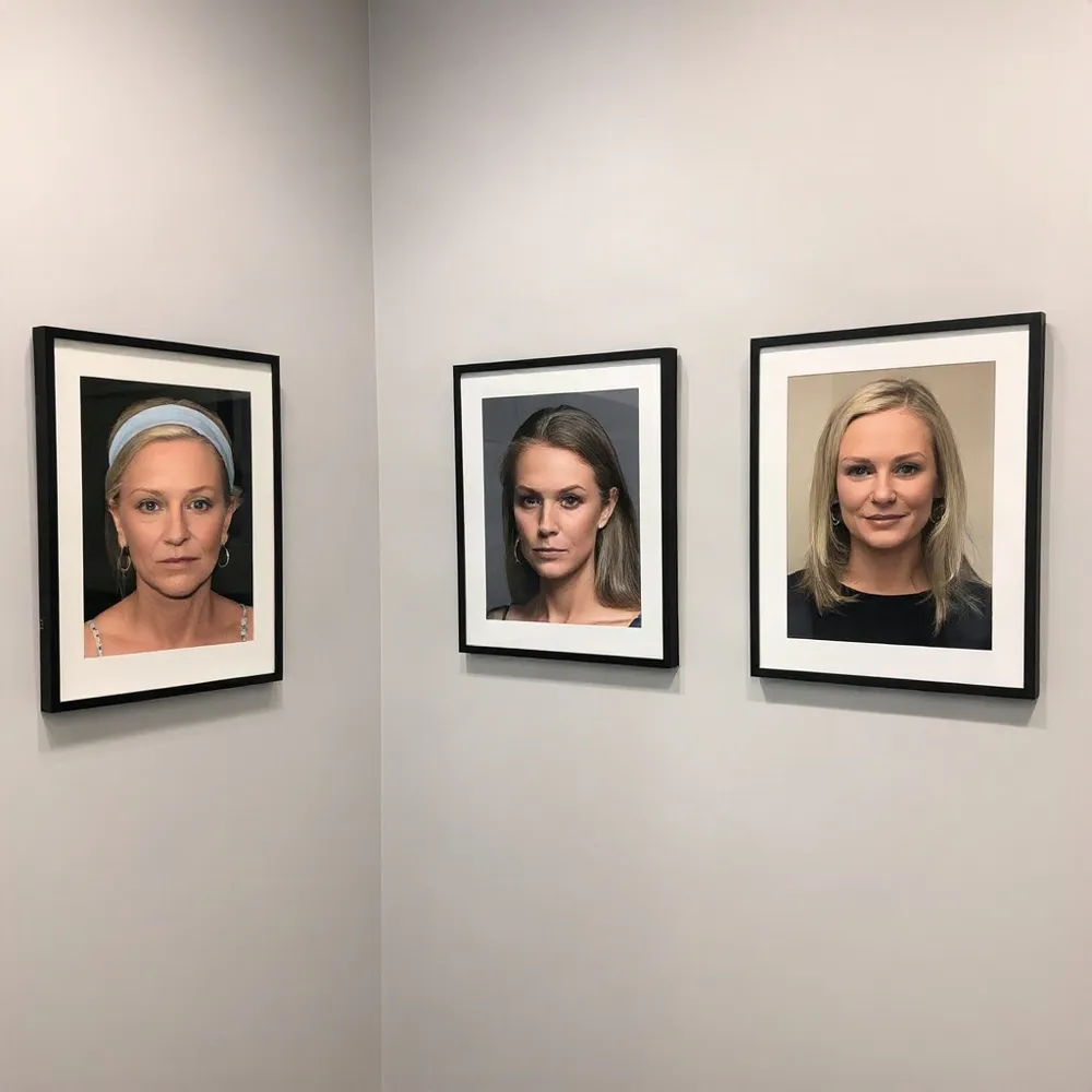 A surgeon's before-and-after gallery provides direct evidence of skill, consistency, and aesthetic style.