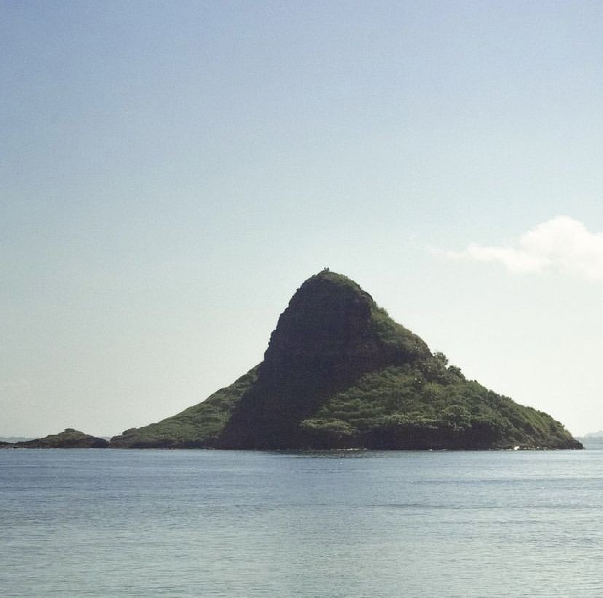 Aerial view of island