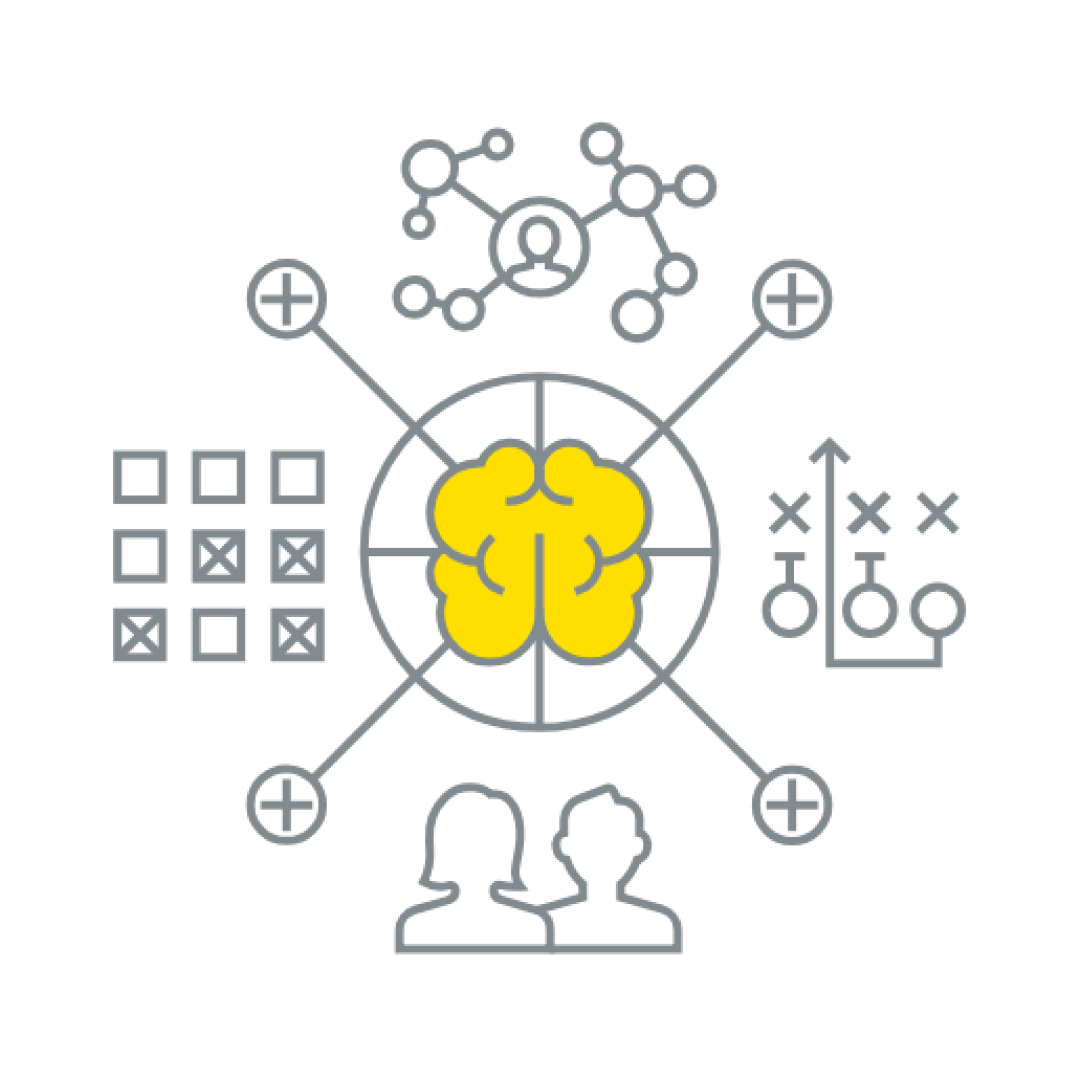 Icon work of strategic thinking