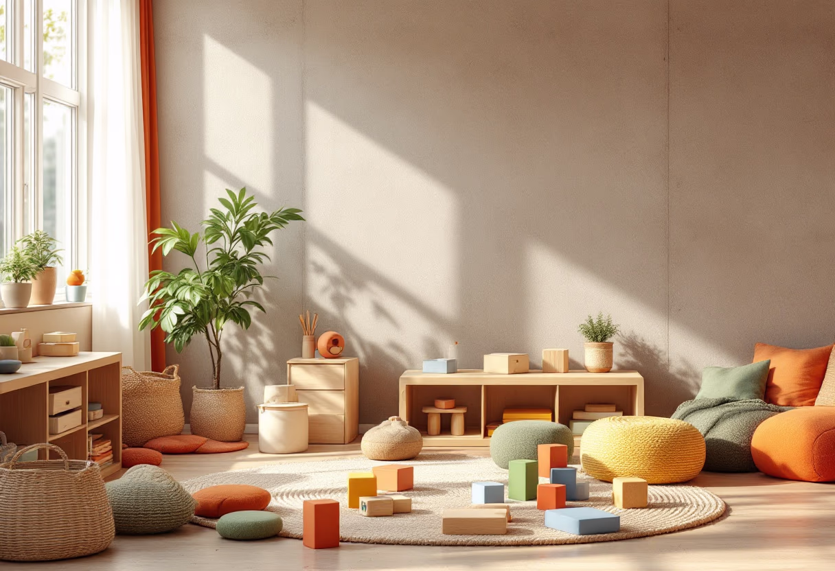 [background image] colorful classroom setting (for a preschools & daycare)