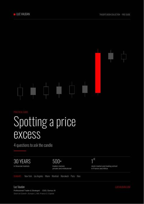 Cover of the free guide Spotting a price excess