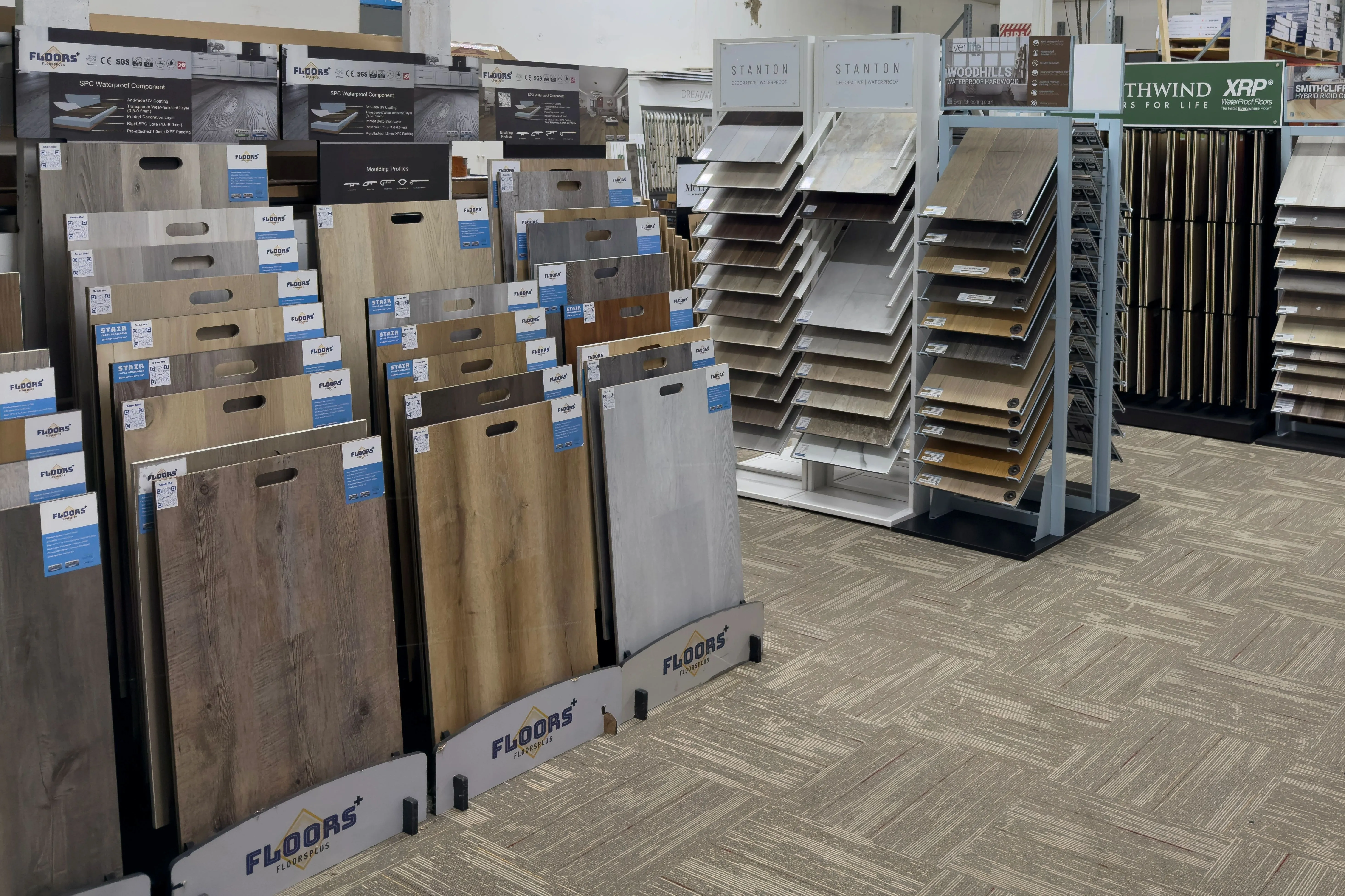 Penn Carpet and Flooring's showroom full of displays in New Cumberland PA