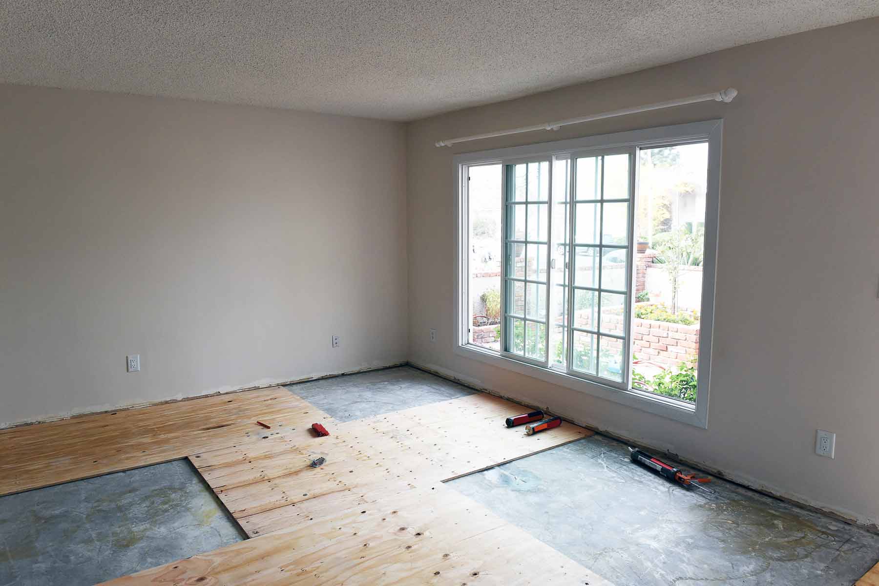 Subfloor being fixed