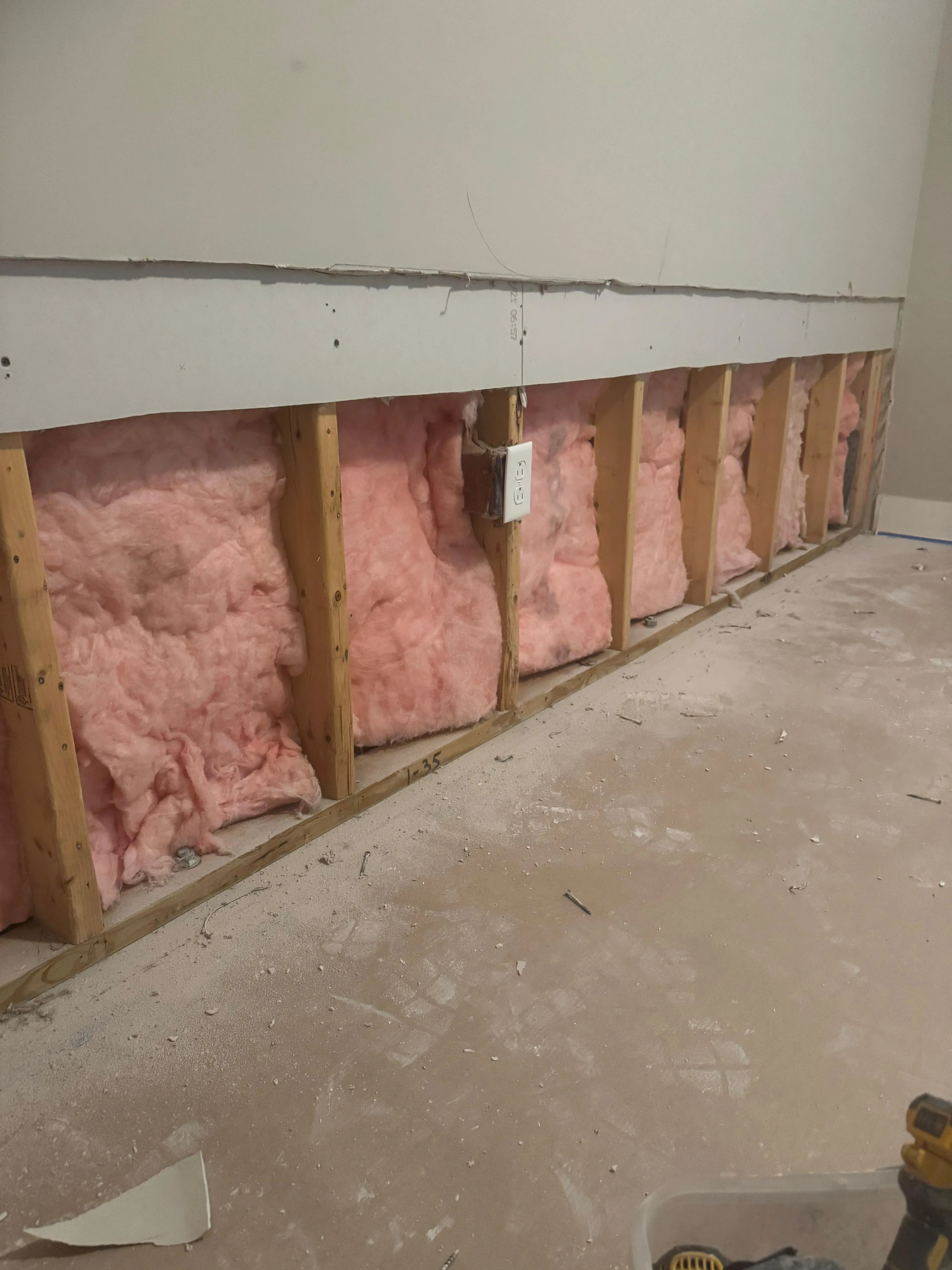 insulation install