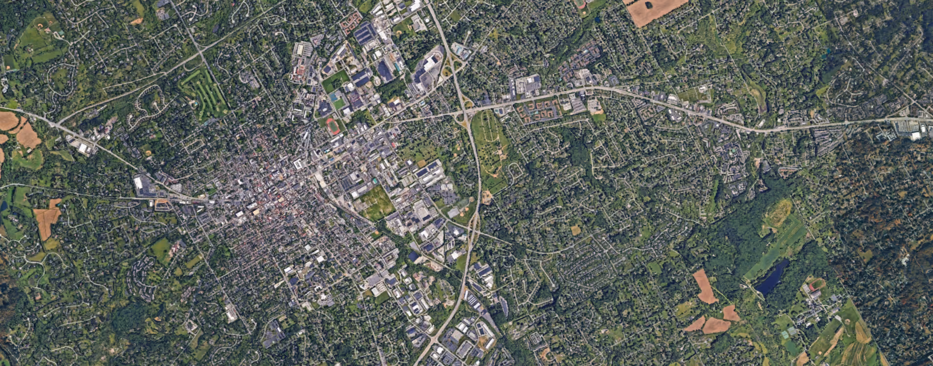 Map of West Chester, Pennsylvania serving the local community