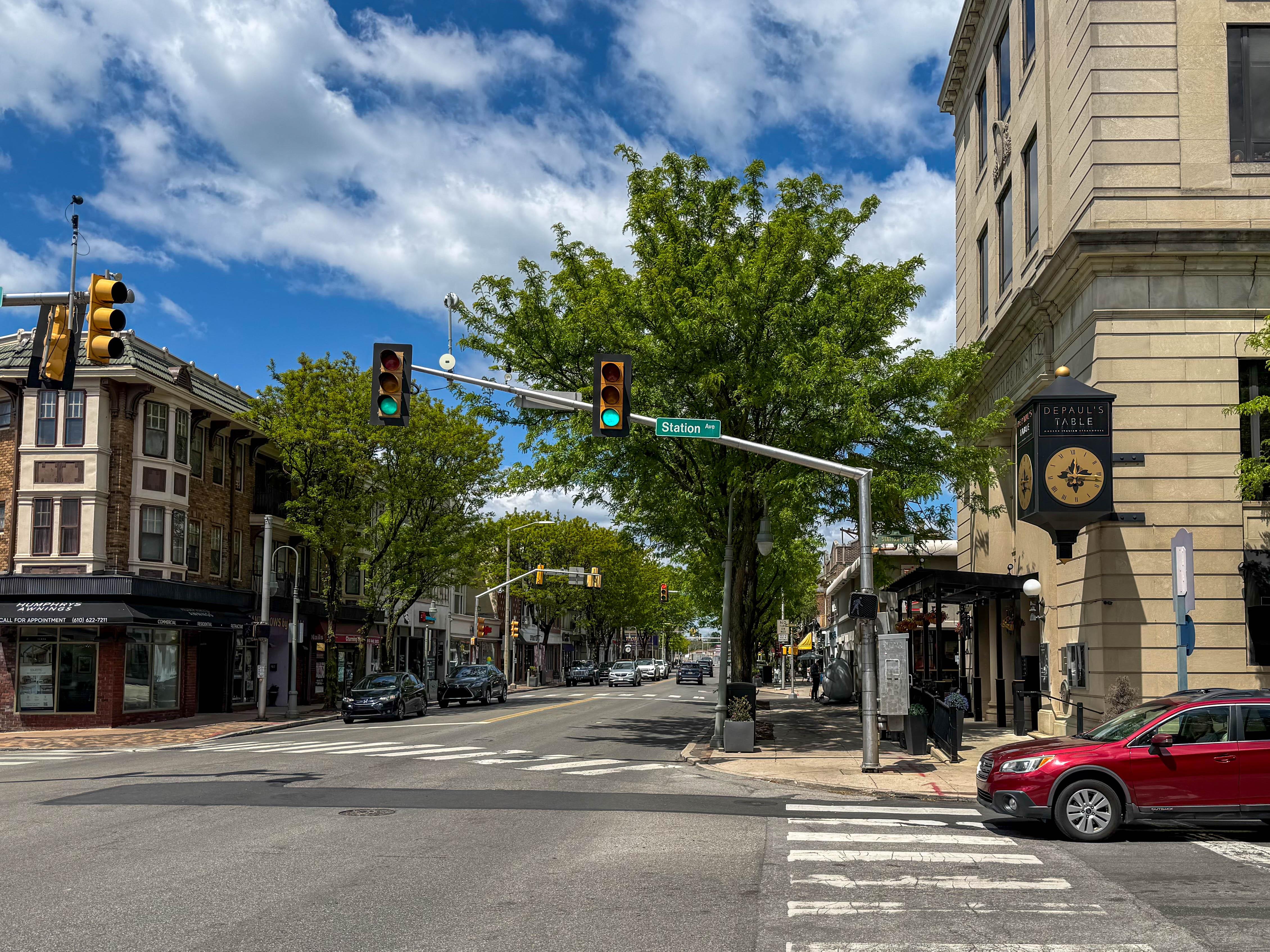 Lancaster Avenue in Adrmore, Pennsylvania serving the local community