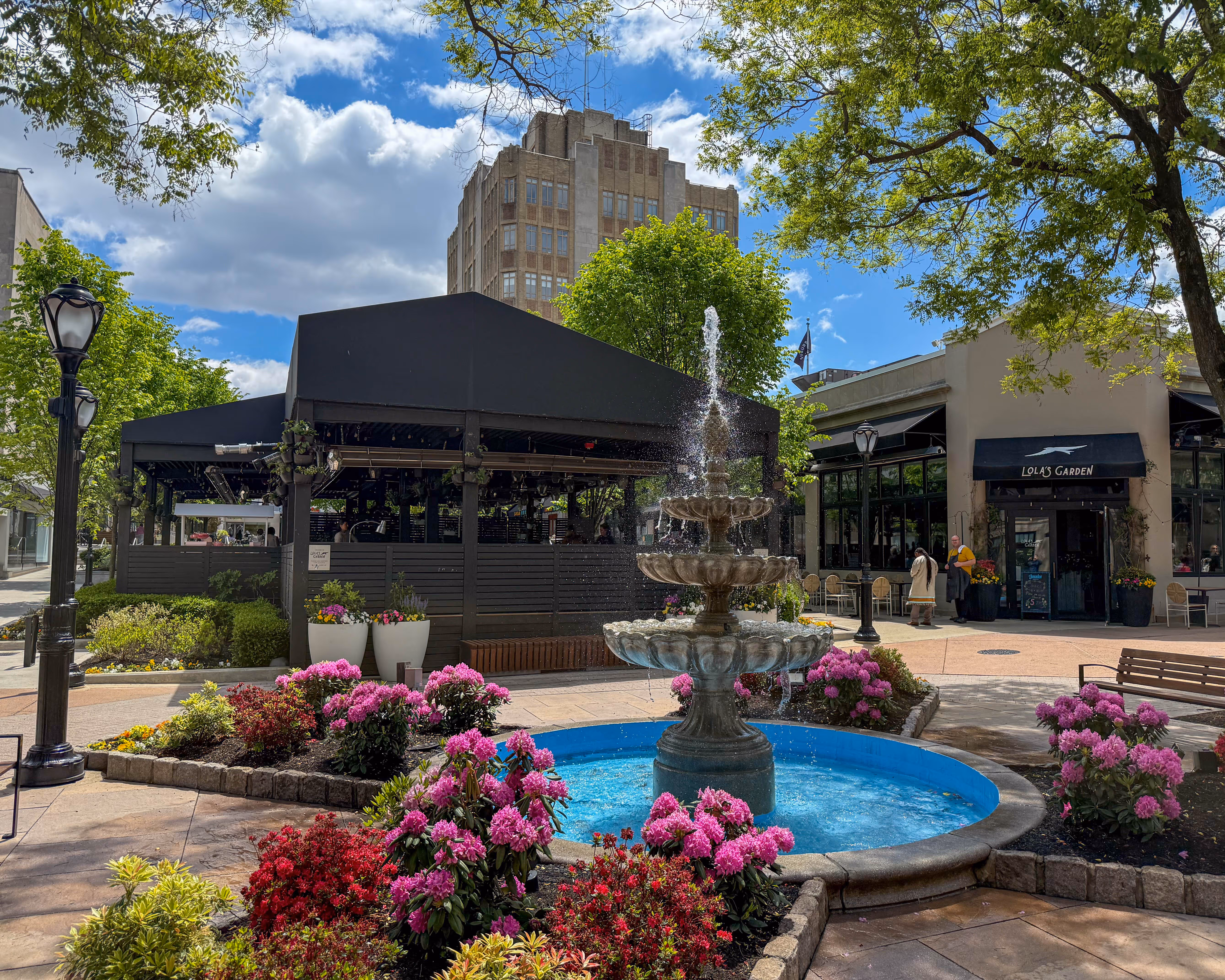 Suburban Square at Anderson and Coulter Avenues in Ardmore, Pennsylvania serving the local community