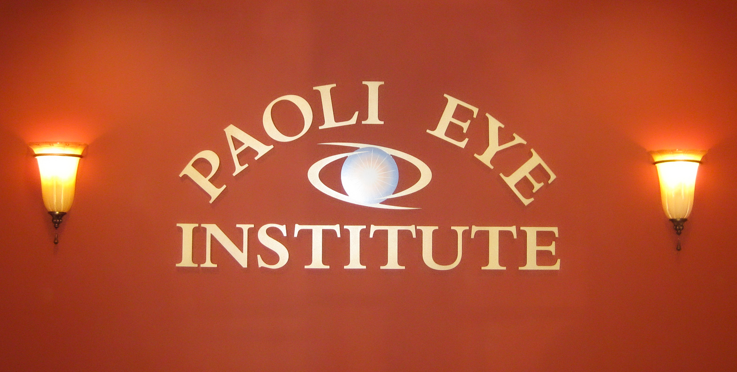 Painted acrylic dimensional letters and logo