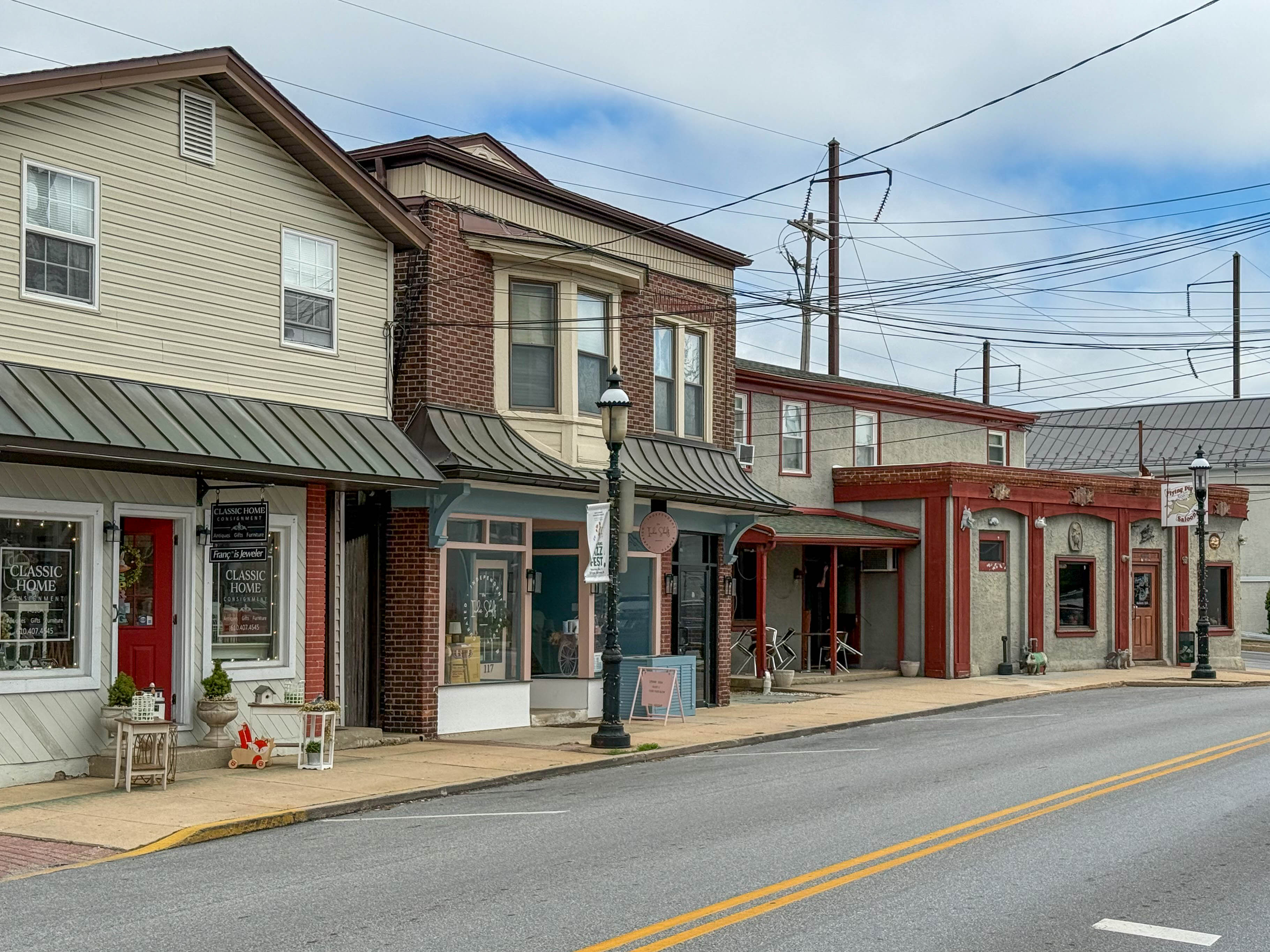 King Street in Malvern, Pennsylvania serving the local community