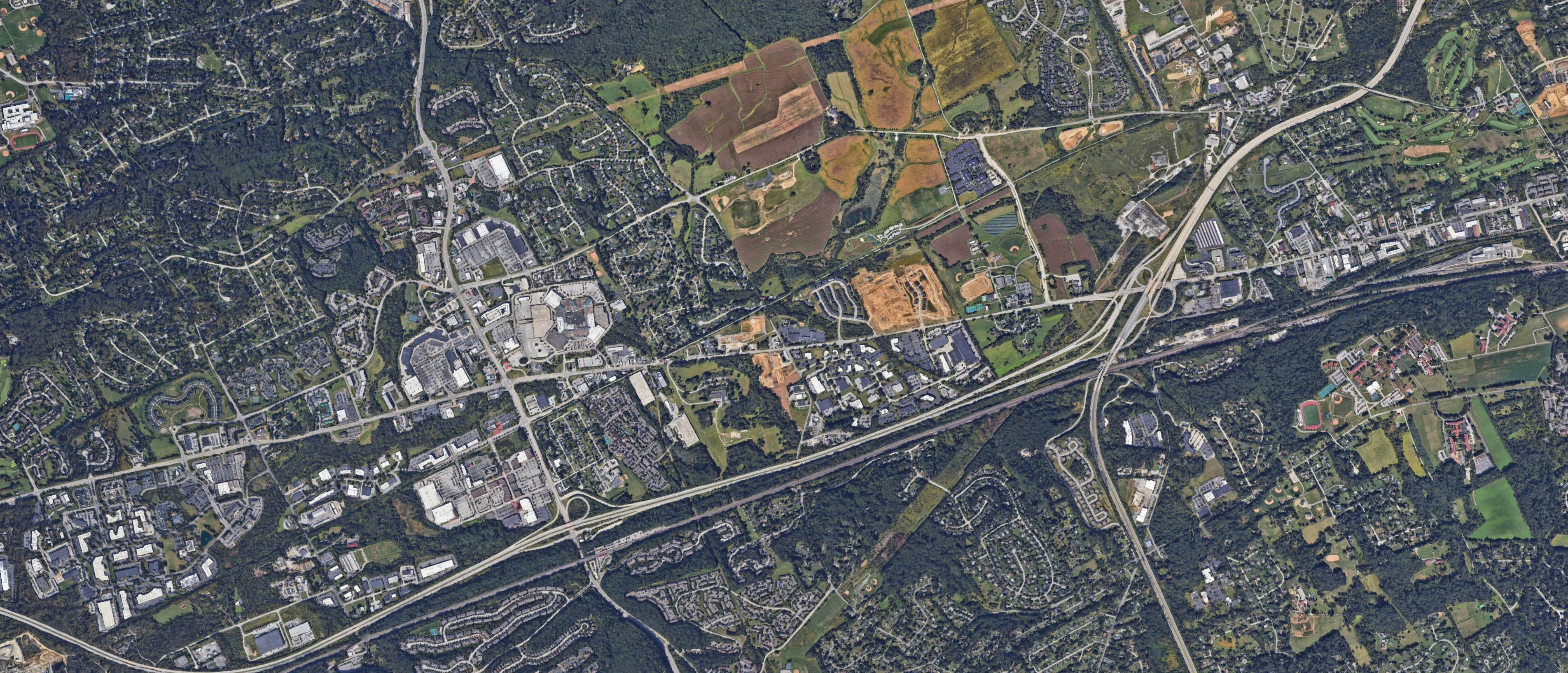 Map of Exton, Pennsylvania serving the local community