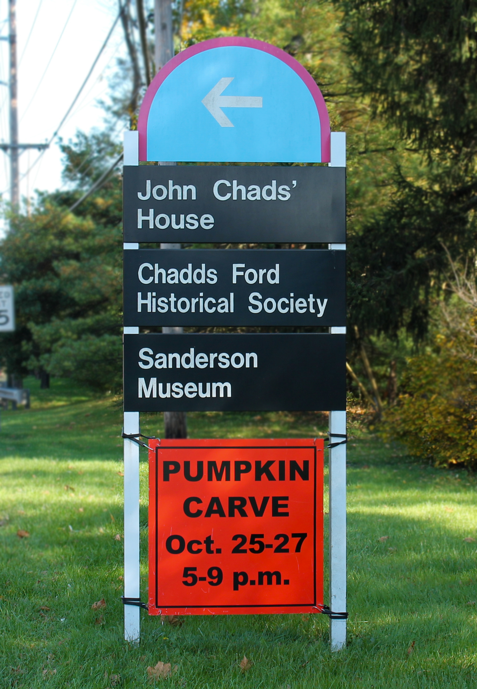 Exterior post and panel wayfinding sign