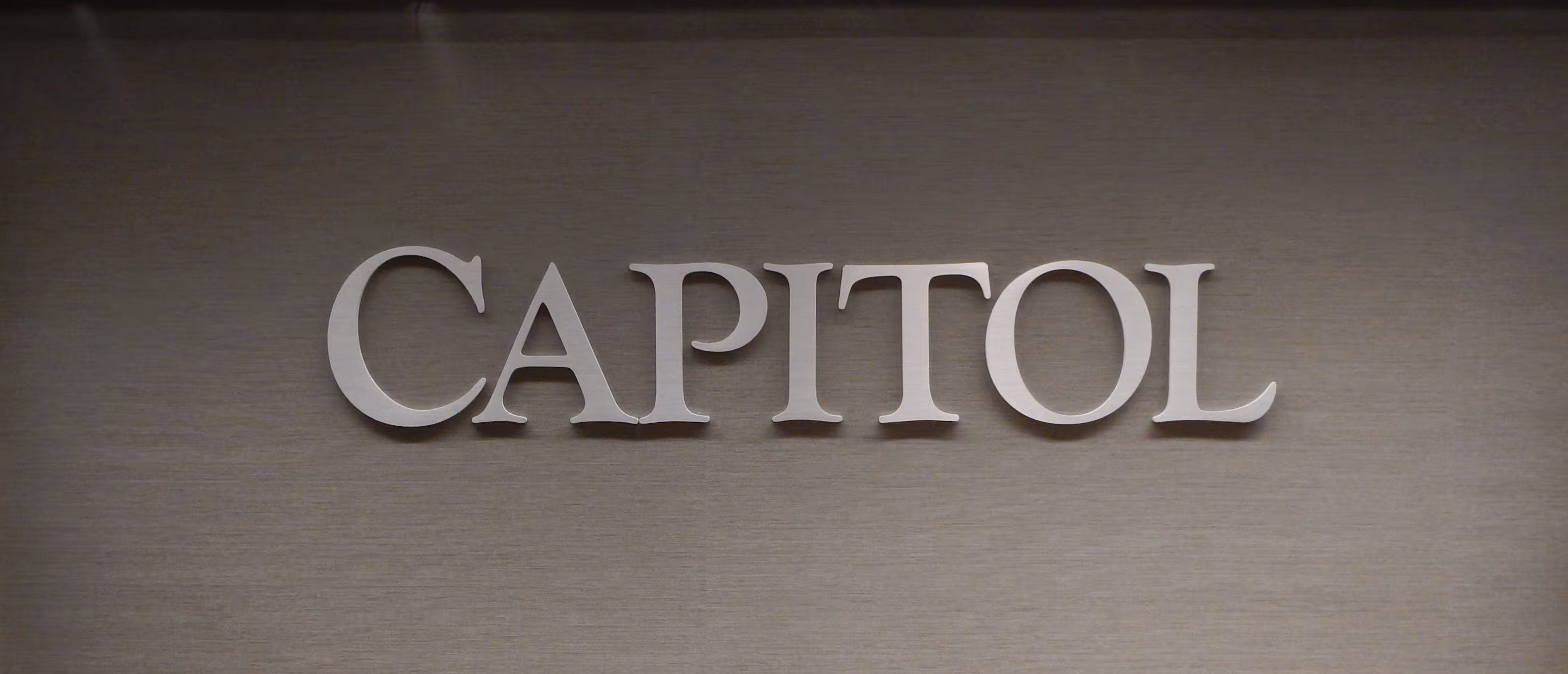 Thick, white acrylic dimensional letters
